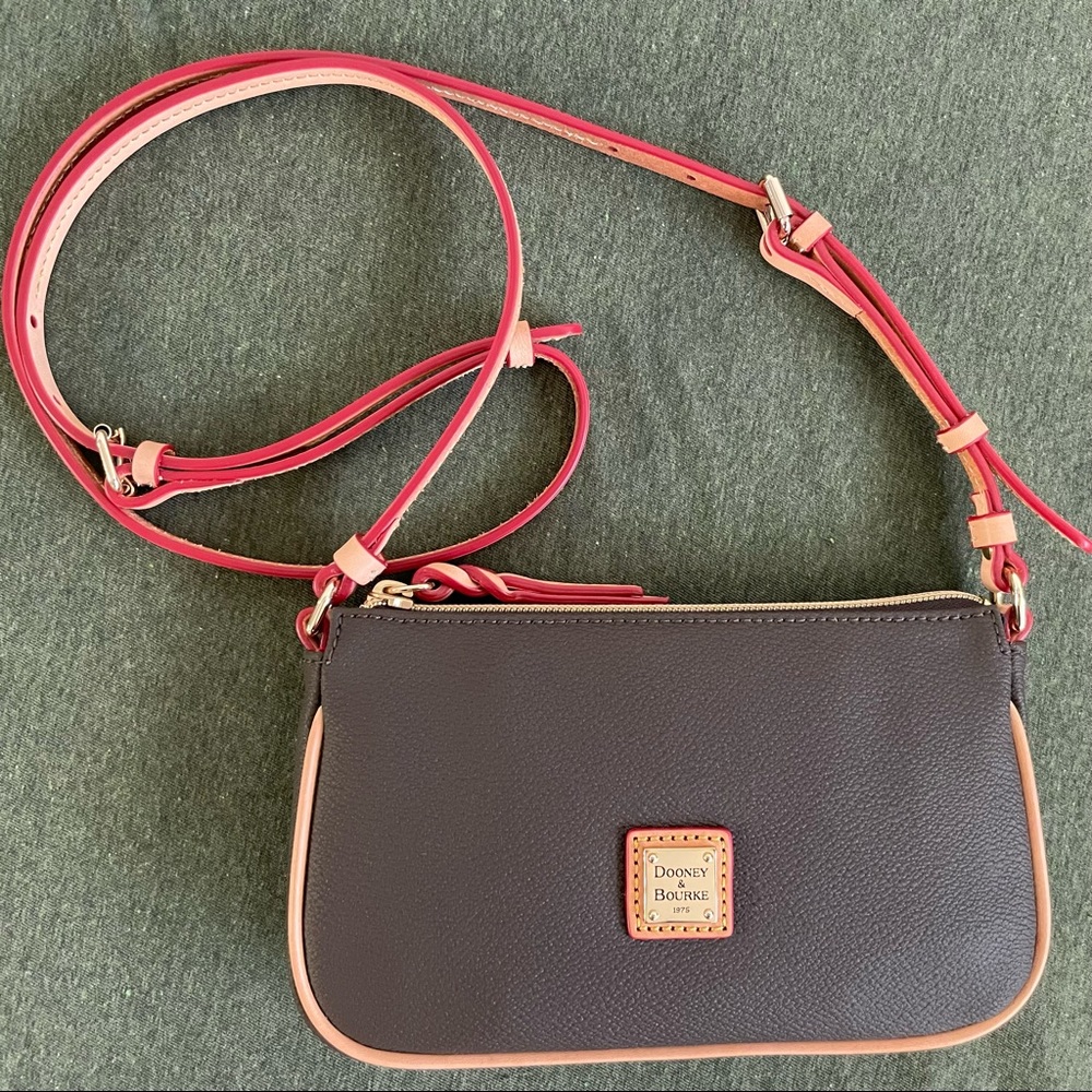 New Dooney & Bourke Eva Lexi Crossbody Brown